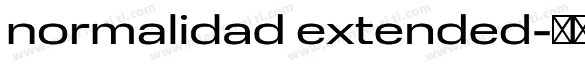 normalidad extended字体转换